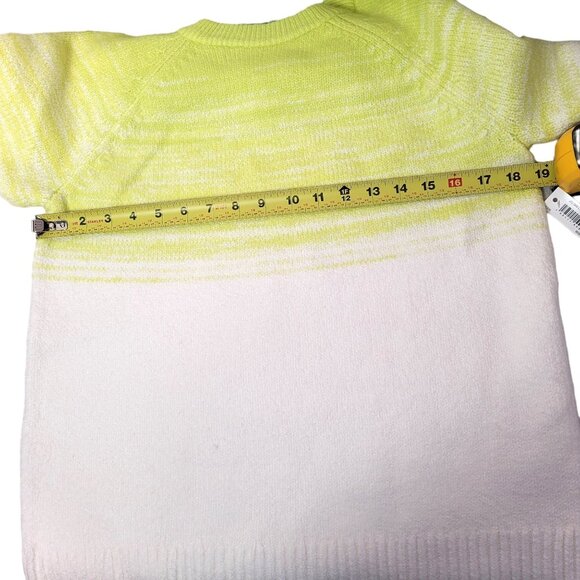 Amazon Essentials Women Soft-Touch Crewneck Novelty Knit Sweater Green/White  M - Picture 8 of 9